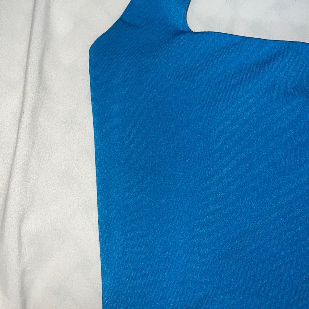 ⭐️ GARAGE Square Neck Halter Beautiful Blue Tie- Back Cami! - Picture 6 of 10